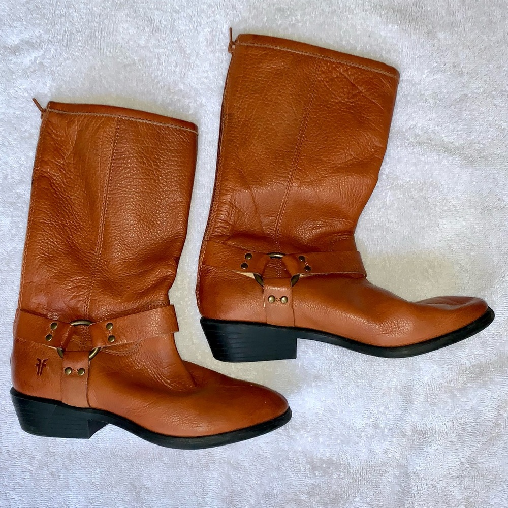 Frye Kids Boots in Rich Brown